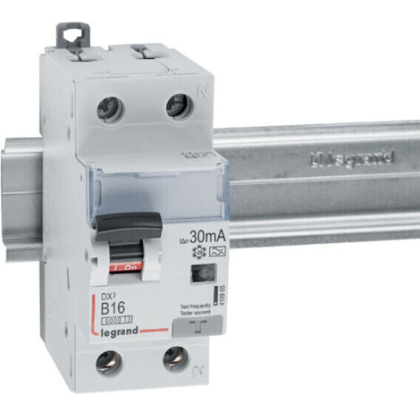 Legrand – Disjoncteur différentiel 16A 30mA type B – Courbe de déclenchement B – 2 pôles – Compatible rail TH35 – Protection contre chocs électriques