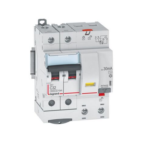 Legrand – Disjoncteur différentiel 32A – Courbe C 30mA – 2 pôles type AC – Tension 230V à 400V – Pouvoir de coupure 6kA