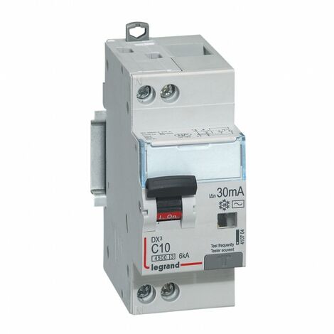 Legrand – Disjoncteur différentiel 40A type AC 30mA – 230V – Courbe C – Arrivée haute départ bas par bornes à vis – 2 modules