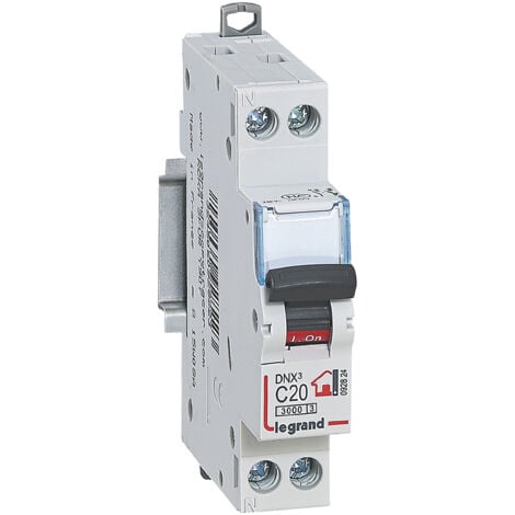 Legrand - Disjoncteur Phase + Neutre - 20A - bornes à vis - 1 module