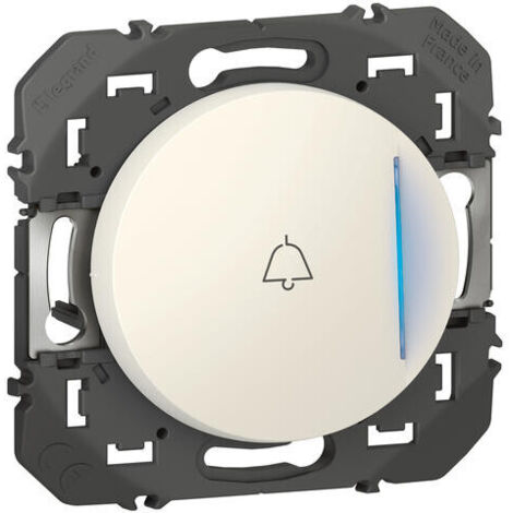 Legrand Dooxie 600018 Pulsador luminoso y timbre Dooxie señalización 1 puesto - 6A - 250V - Blanco