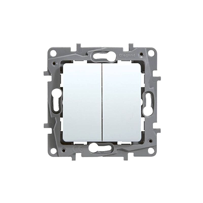 Double v-v 10AX blanc griffe 664502 - Legrand