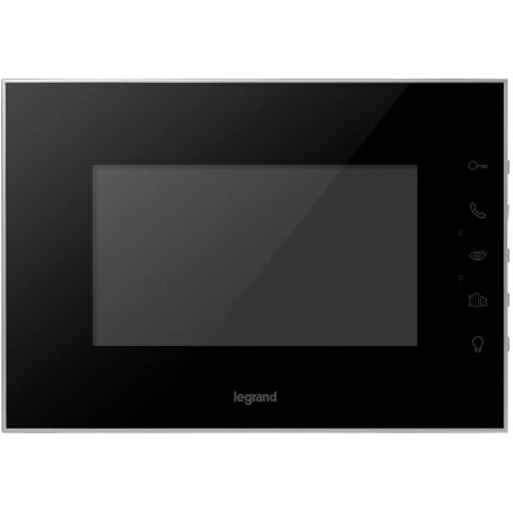Legrand – Écran supplémentaire miroir 7 pouces – Interphone vidéo avec vision nocturne – Installation facile – 369225