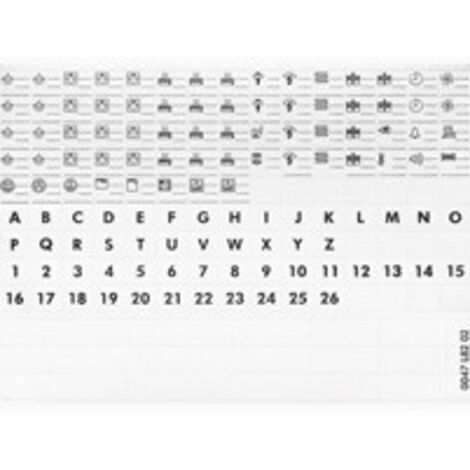 Legrand – Étiquette de repérage adhésive pour imprimante laser – 103 symboles + lettres et chiffres – Polyester blanc – Format 210 x 297 mm