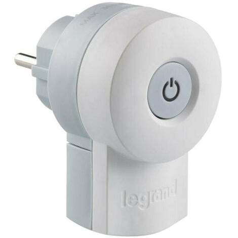 Legrand – Fiche électrique double fonction 2P+T 16A 250V avec interrupteur – Compatible appareils électroménagers – Installation facile