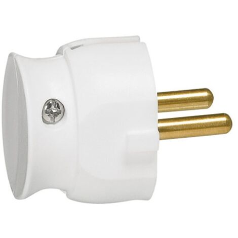 LEGRAND - Fiche mâle 2p 16a extra plat blanc sc