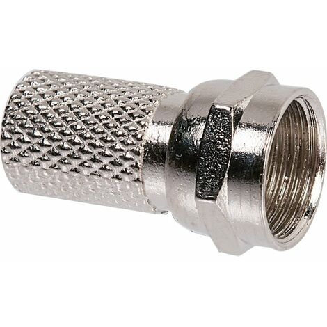Legrand – Fiche télévision type F mâle à visser pour câble coaxial Ø7mm – Connexion fiable jusqu'à 2150MHz – Compatible amplificateurs et répartiteurs