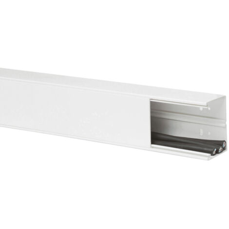 Legrand – Goulotte de distribution 85mm x 50mm – Longueur 2 mètres – Pour dissimulation câbles électriques – Compatible tous types de peinture - 85mmX50mm