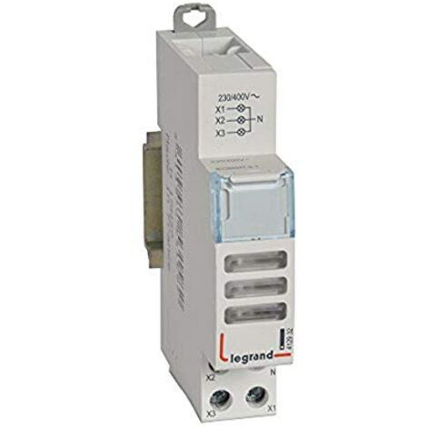Legrand Indicateur de tension trifásique blanc compact
