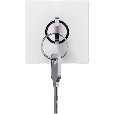 Legrand – Interrupteur à clé pour commande BAES – Poussoir composable – Mode de pose électricité – Compatible télécommande multifonctions