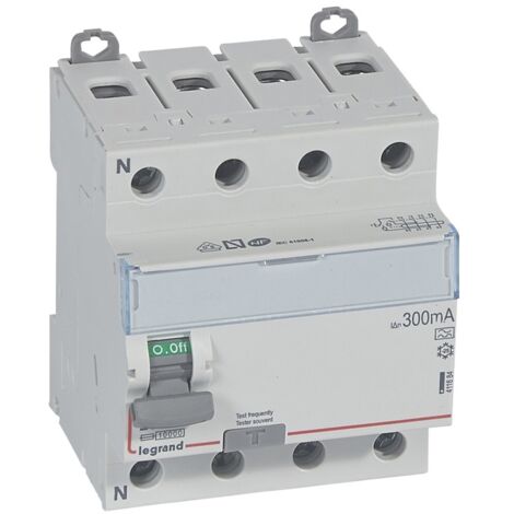 Legrand – Interrupteur différentiel DX³-ID 4P 400V 25A type A 300mA – Arrivée haute départ bas à vis – Protection optimale circuits spécialisés