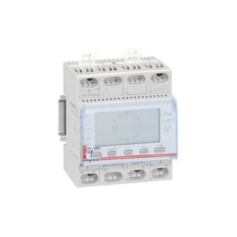 Legrand – Interrupteur horaire programmable digital 3734 – 2 sorties 250V – Alimentation 230V – Intensité 16A – Programmation flexible