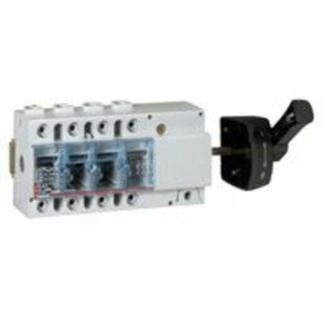 Legrand – Interrupteur sectionneur 160A 4P – Commande latérale avec poignée noire – IP2X pour sécurité – Raccordement à vis pour installation facile