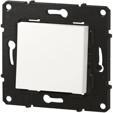 Legrand – Interrupteur va et vient 10A bornes automatiques finition Neige – Connexion rapide sans outil – Pour conducteurs 1,5 mm² – BTAL01DD