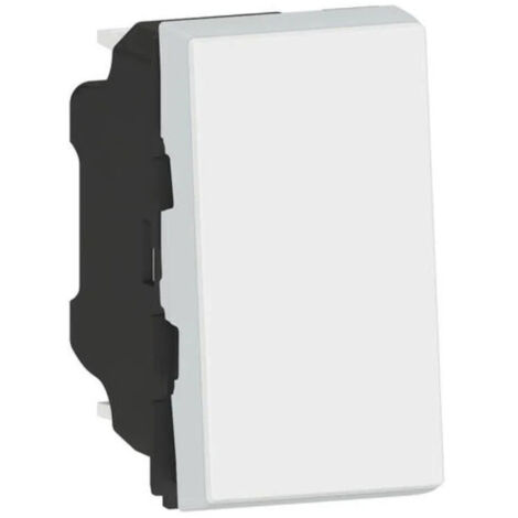 Legrand – Interrupteur va et vient 10AX 250V Mosaic Easy-Led 1 module – Blanc RAL9003 finition brillante – Bornes automatiques à levier pour câblage rapide