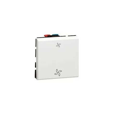 Legrand – Interrupteur va-et-vient 77027 – 2 modules 10AX blanc – Commande directe VMC – Connexion rapide sans outil