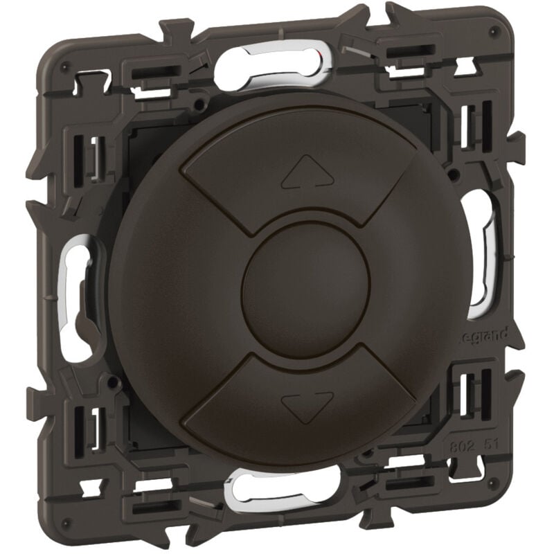 Legrand - Interrupteur volets roulants Céliane Noir + support, à équiper d'une plaque