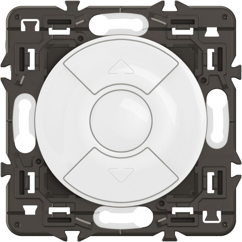 Legrand - Interrupteur volets roulants Céliane - Blanc + support, à équiper d'une plaque