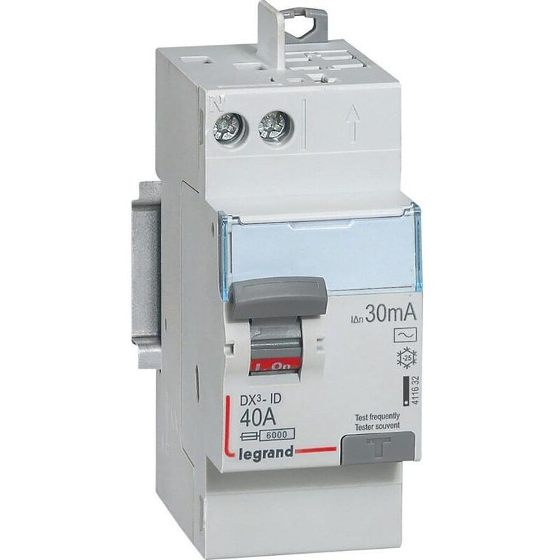 Legrand Dx id 2p 40a Ac 30ma Grigio Interruttore Differenziale