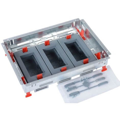Legrand – Kit support hauteur réglable pour boîte de sol 3 x 4 modules – Acier galvanisé – IP24 – Installation rapide – 88020
