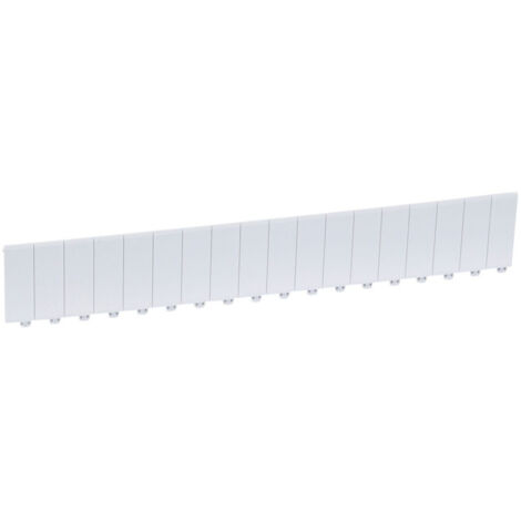 Legrand – Obturateur 18 modules séparables gris – Longueur 32.4cm – Hauteur 1.2cm – IP65 étanche – Compatible plastrons isolants ou métalliques - LEG01665