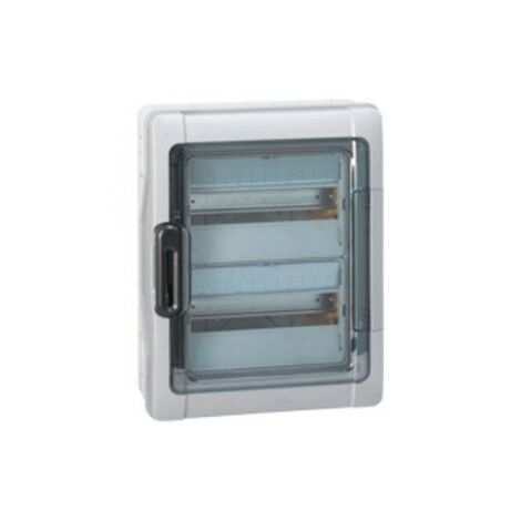 LEGRAND LEG01923 COFFRET PLEXO 3 X 12 MODULES AVEC EMBOUTS À PERFORER DIRECTE IP 65 IK 09 GRIS