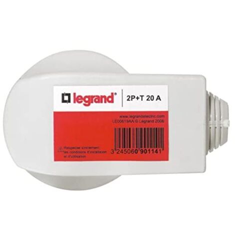 Legrand LEG90114 - Spina maschio a gomito, 2P + T, 20 A 380 V