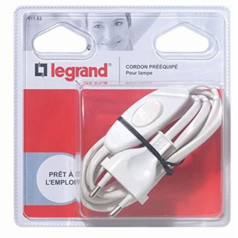 Legrand LEG91183 - Cavo per lampada da 1,5 m, colore: Bianco