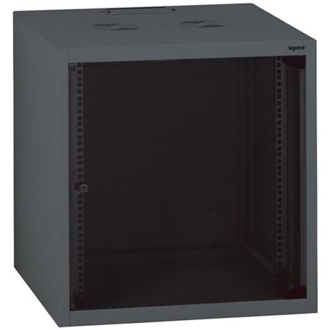 Legrand Linkeo fix 19" 9U Bastidor de pared Negro