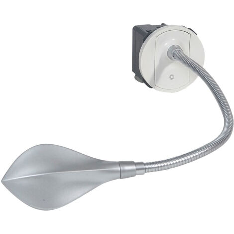 Legrand – Liseuse Céliane orientable avec enjoliveur titane – Éclairage blanc neutre 3000K – LED 40 000 heures – Intensité variable
