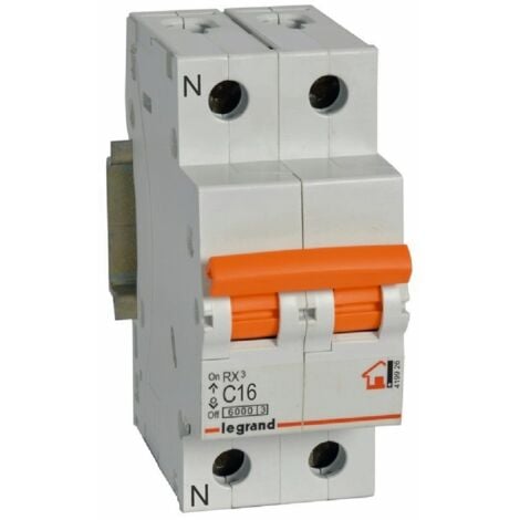 LEGRAND-Magnetotérmico Rx³ - 1P+N - 230 V - 16A - Curva C [SON-419926]