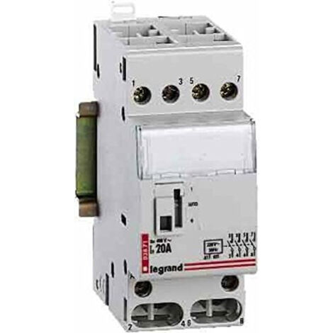 412500 Legrand - Contacteur domestique CX³ silencieux bobine 230V~ - 25A -  contact 1NO+1NF - 1 module