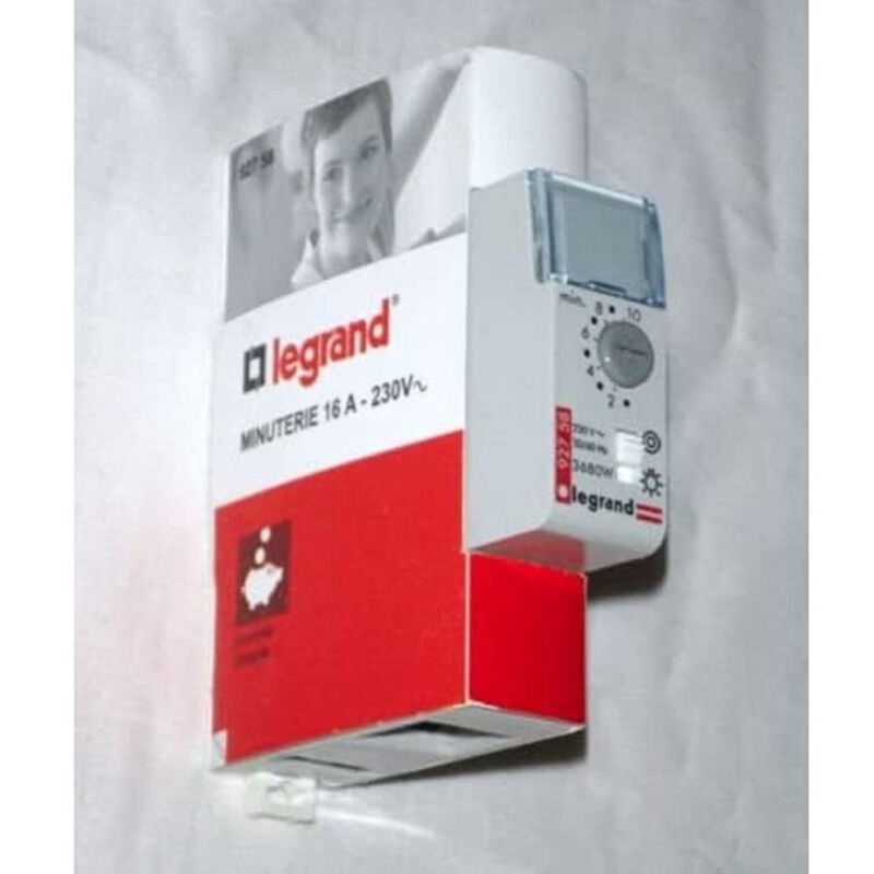 Minuterie pour lampes à incandescence et halogènes - 16A - 1 module - Legrand