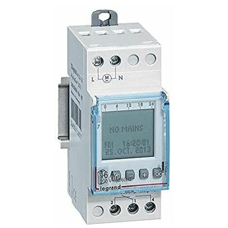 Inter horaire programmable digital  auto  multifonction 1 sortie 16A  250V