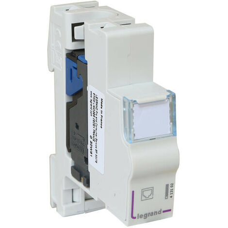 Legrand – Module de brassage RJ45 catégorie 6 FTP – Coffret de communication – Façade réversible pour connexions haut débit – Dimensions 17,8x89x69,5mm - gorie6