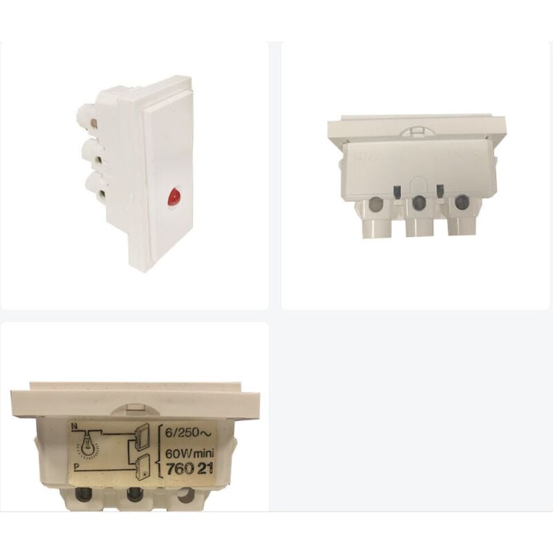 Legrand - Mosaic 076021 Ancienne version module témoin sans neutre