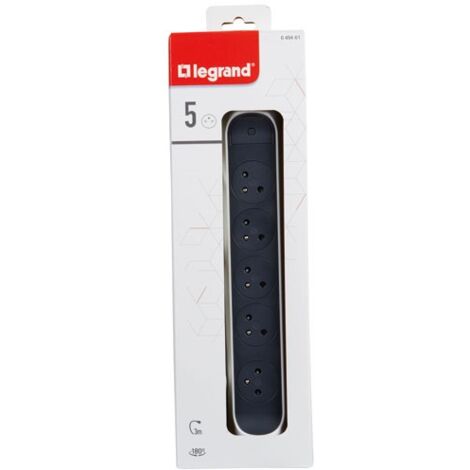 LEGRAND - Multiprise FB 5x2P+T prenium rotative et fixable 3m blc/no