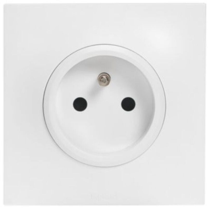 Legrand - Lot de 6 prises de courant avec terre Neptune - blanc