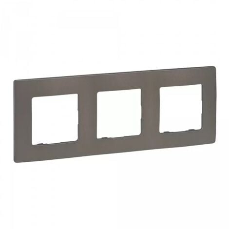 LEGRAND Niloe 96728 Vertical Cocoa 3-station plate