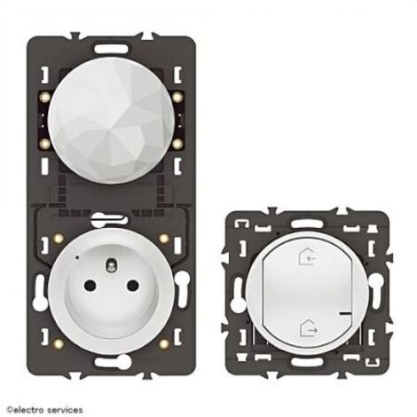 Legrand – Pack de démarrage connecté avec prise control et commande générale départ arrivée – Pilotage smartphone – Design blanc moderne