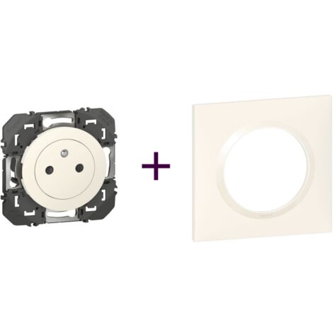 Legrand   Pack Dooxie 2P plus T  plus  Plaque 1P Blanc
