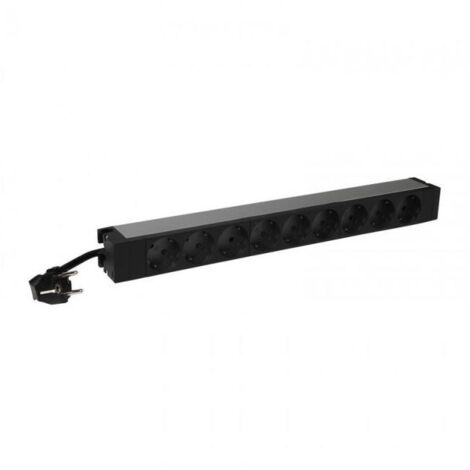 Legrand PDU di Distribuzione dell'Energia 1U Nero con 9 Prese Standard Tedesche per Rack 19''