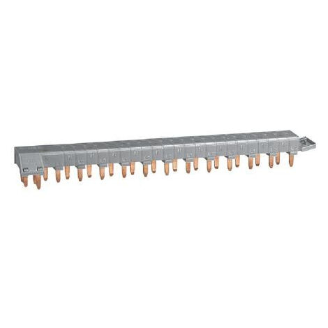 Legrand – Peigne électrique tétrapolaire 12 modules – Raccordement rapide sur bornes auto ou à vis – Compatible gamme DX3 – Alimentation directe depuis interrupteur différentiel
