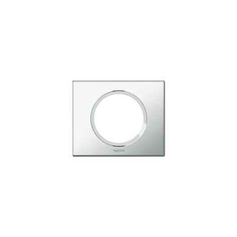 Legrand – Plaque 1 poste en verre miroir – Programme Céliane™ – Montage horizontal et vertical – 69121