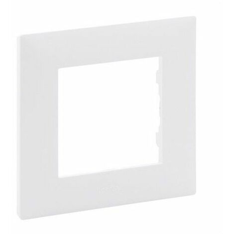 Legrand – Plaque de finition 1 module Niloé Step – Blanc mat – Installation horizontale/verticale – Matériau thermoplastique – Protection IP20