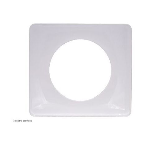 Legrand – Plaque de finition 1 poste blanc émaillé CP0001 – Thermoplastique haute qualité – Finition brillante – Montage horizontal ou vertical