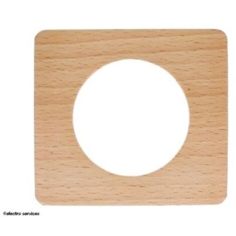 Legrand – Plaque de finition 1 Poste CP1401 – Bois hêtre laqué – Installation horizontale/verticale – Compatible Batibox et Céliane