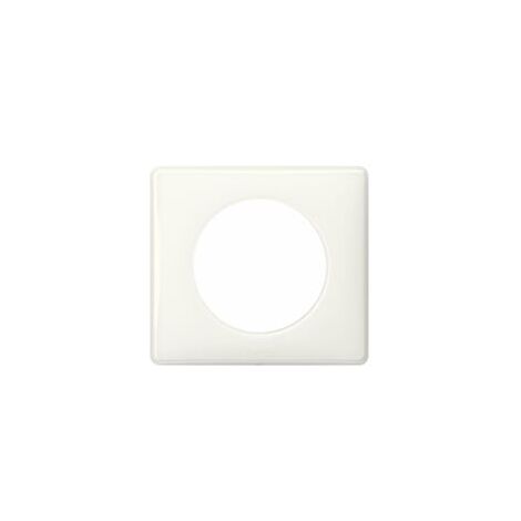 Legrand – Plaque de finition Céliane 1 poste laqué blanc – Compatible support universel – Montage horizontal/vertical – Installation simple et sécurisée