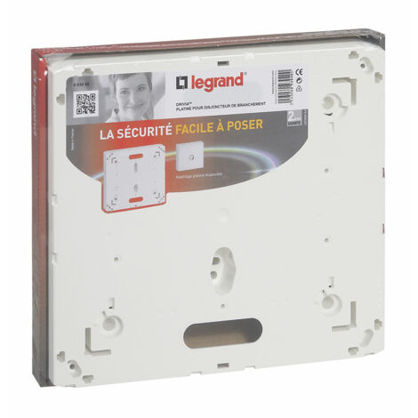 Legrand – Platine pour disjoncteur d'abonné seul – Coffret 13 modules – Accessoires de jumelage et vis de fixation inclus