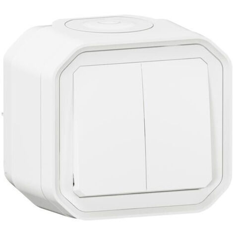 LEGRAND - Plexo interrupteur va et vient double blanc complet